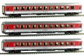 55072 ACME Set of 3 Passenger cars of InterCity Wetterstein train running between Hamburg and Garmisch-Part (Set 2)